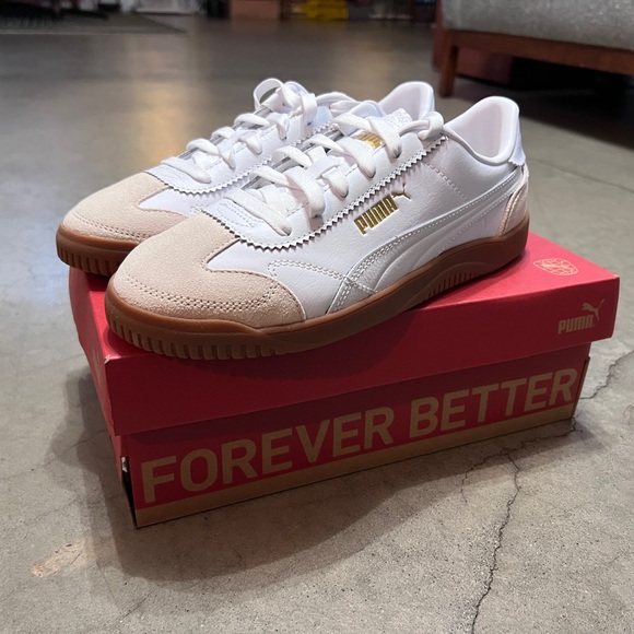 Puma Other - Puma Club 5x5 Lux White / Gold Men’s Size 8 BNWT